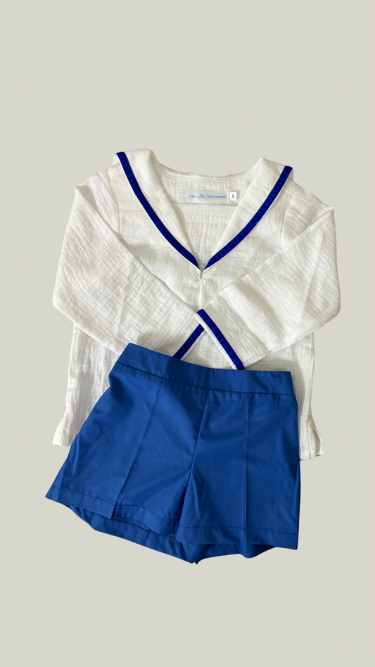 Nautical boys two-piece set